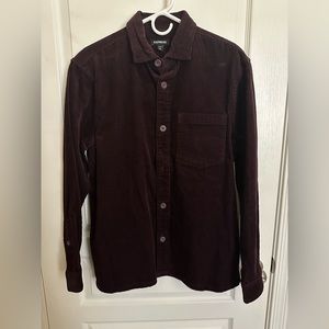 Maroon Express Corduroy Shirt Jacket